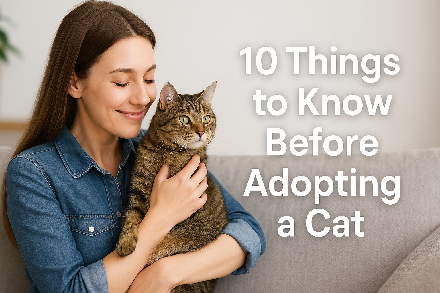 Person holding a cat