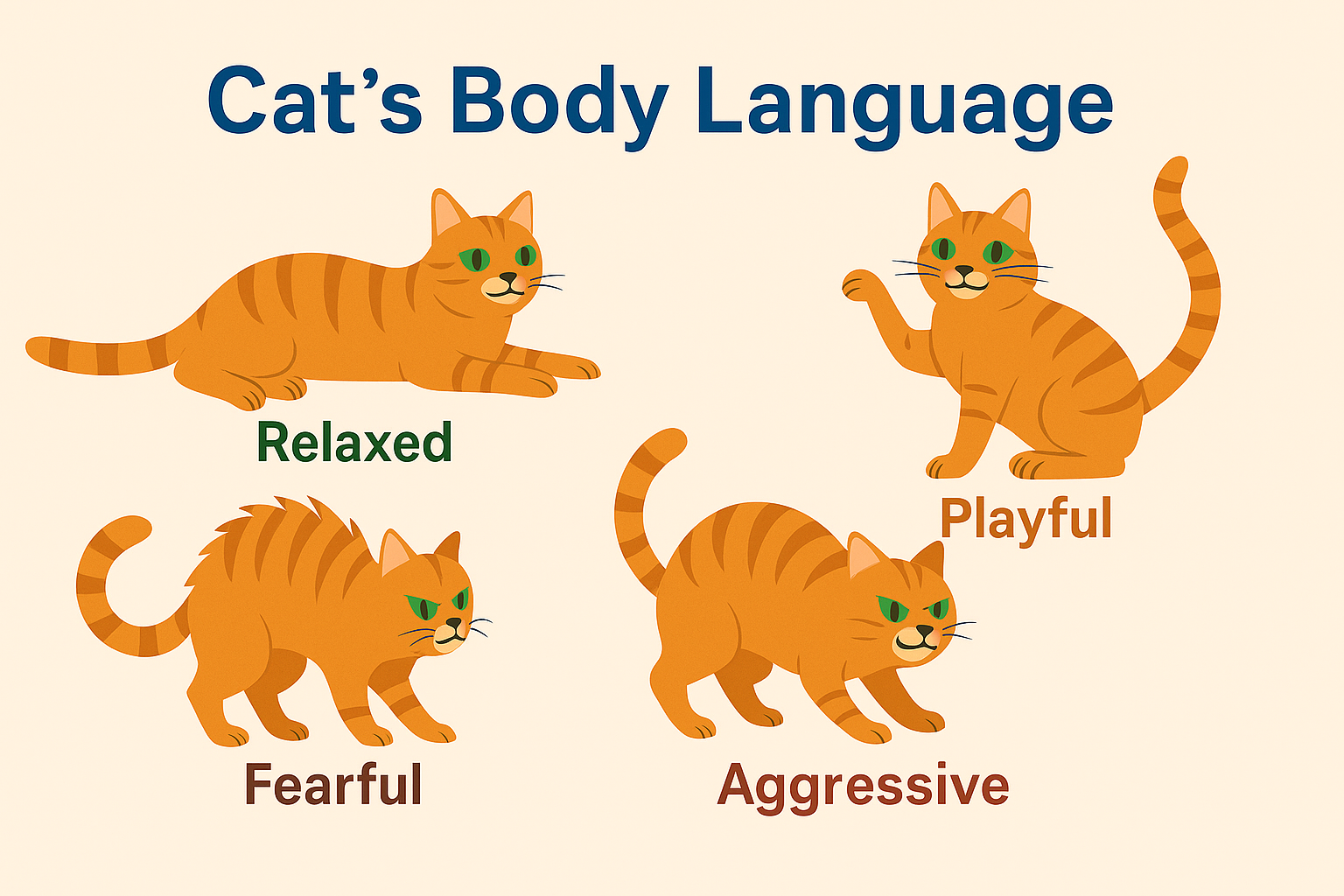 Cat playing with toys